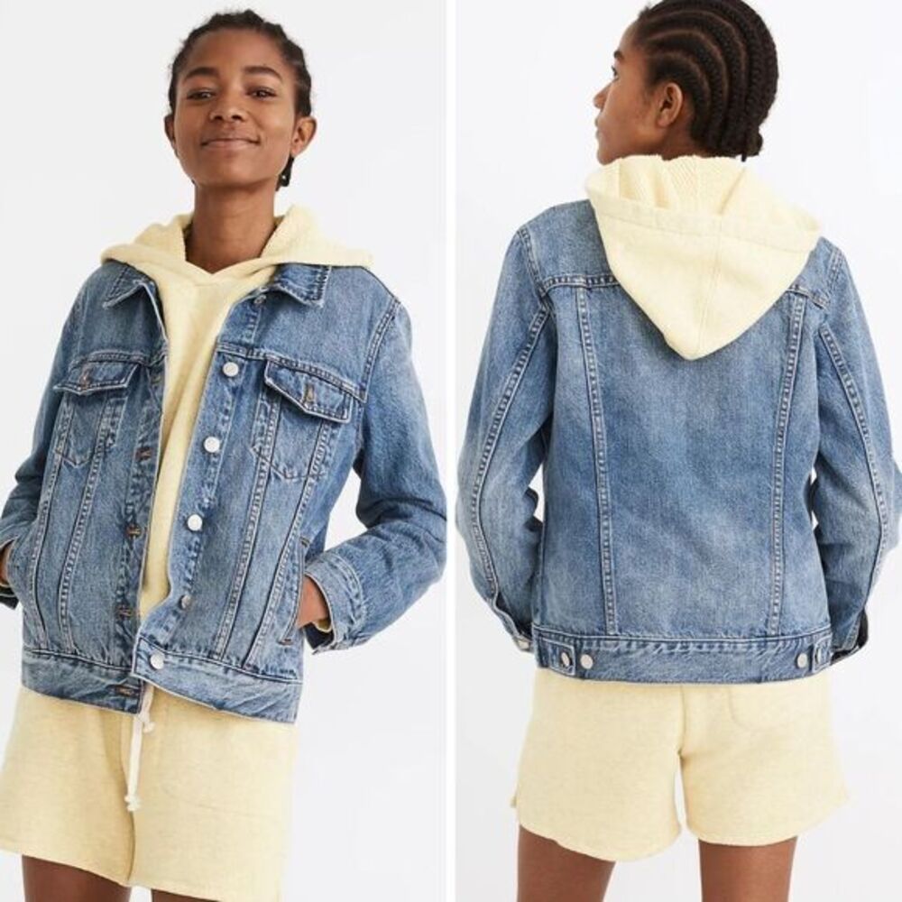 NEW Madewell The Jean Jacket in Medford‎ Wash, S, MD243